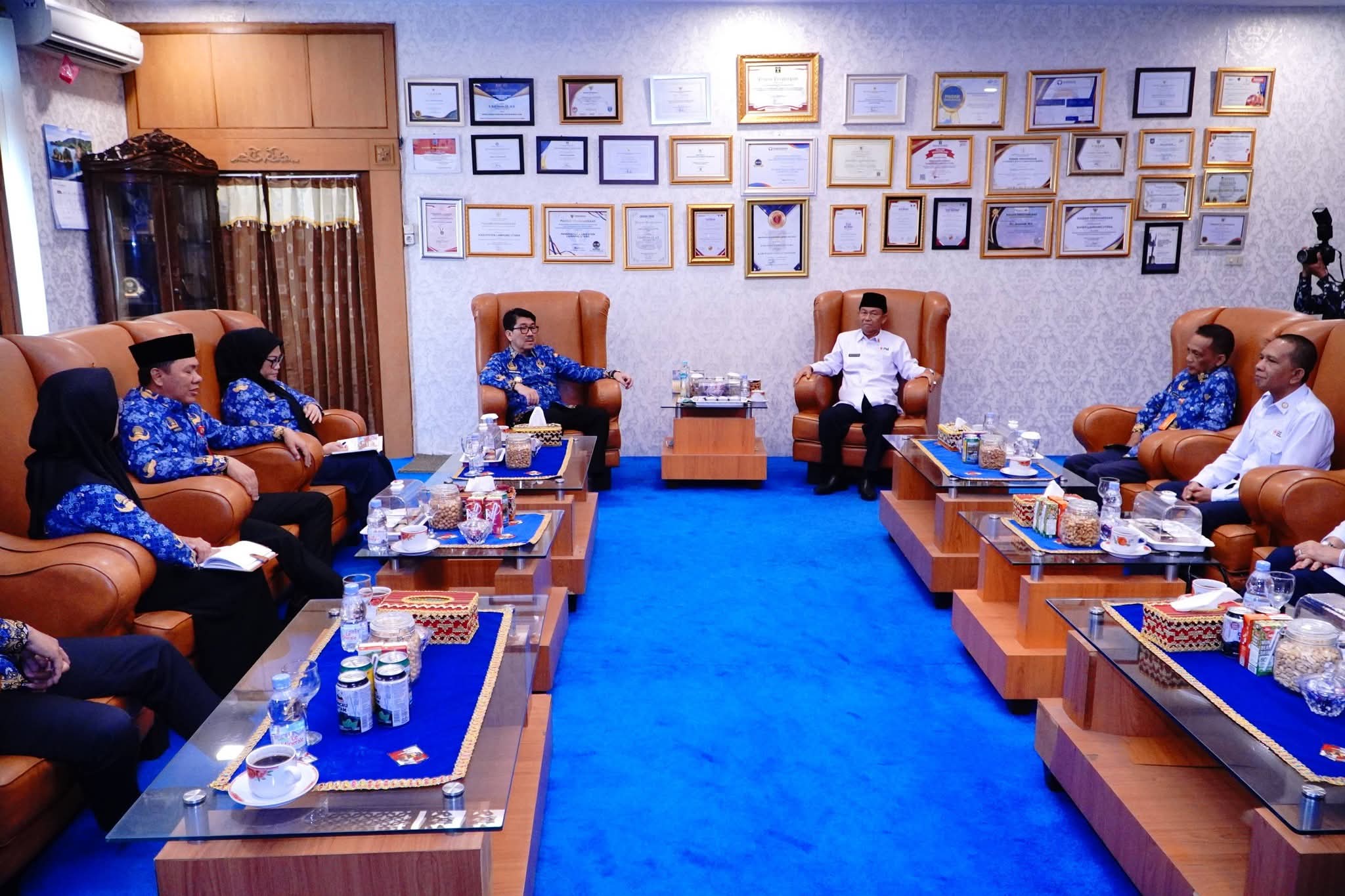 Bupati Lampung Utara Terima Audiensi Pengurus PMI, Perkuat Silaturahmi dan Sinergi
